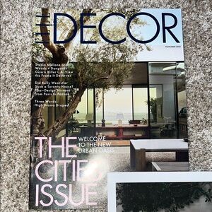 Elle Decor Pink and Black Coffee Table Magazine Book Accents Nov 2022 Issue